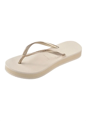 Hav. Slim Flatform sandal Beige Havaianas